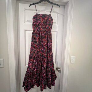 Evereve Aurora Squareneck Midi Sundress Size XS
